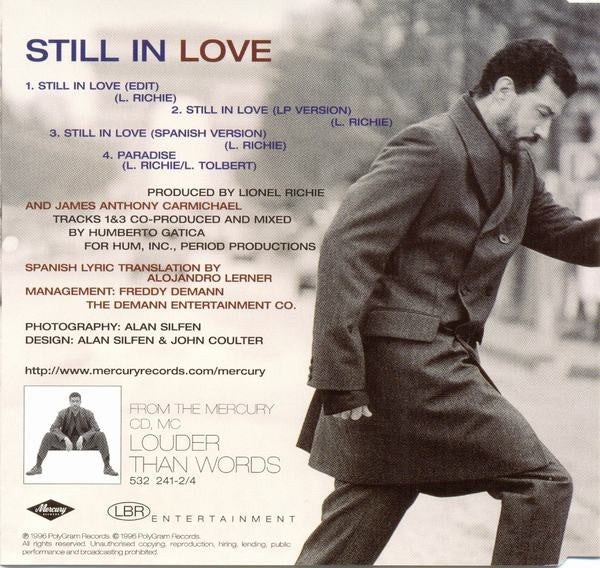 Lionel Richie : Still In Love (CD, Single)