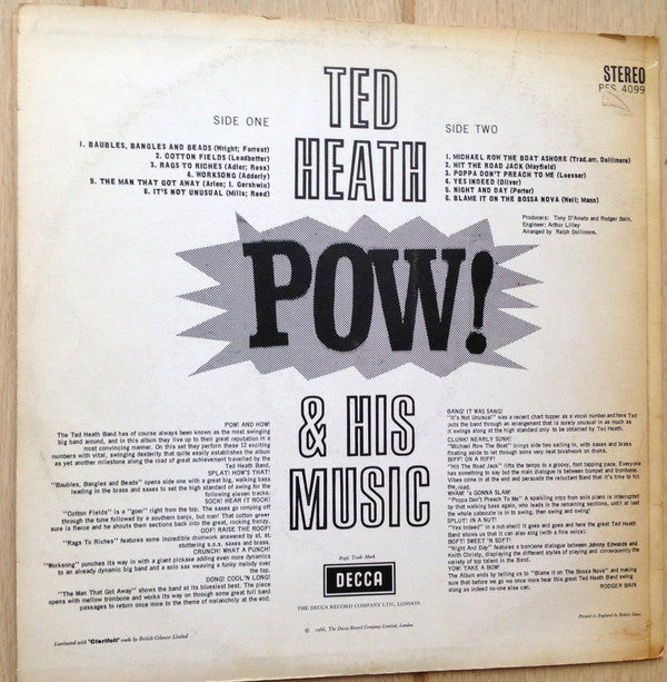 Ted Heath And His Music : Pow! (LP, Album)