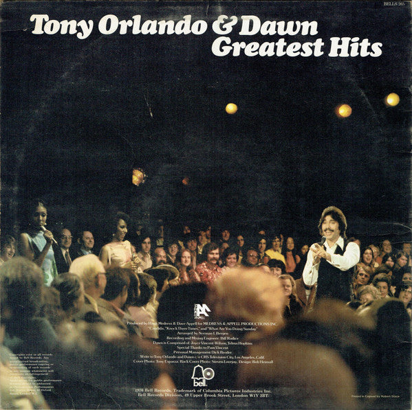 Tony Orlando & Dawn : Greatest Hits (LP, Comp)