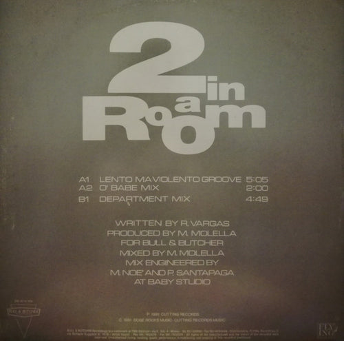 2 In A Room : Body To Body (12")