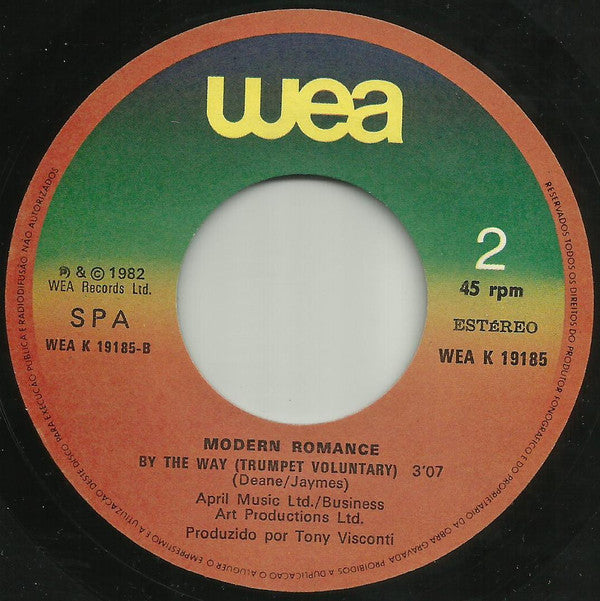 Modern Romance : By The Way... (I'm Still In Love With You) (7")