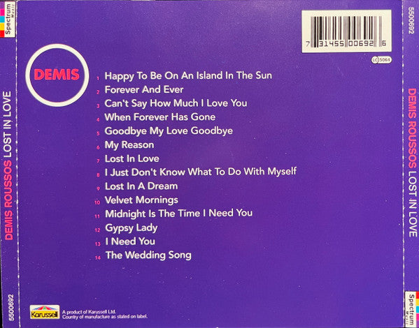 Demis Roussos : Lost In Love (CD, Comp)