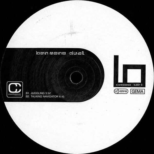 Ben Mono : Dual (2xLP)