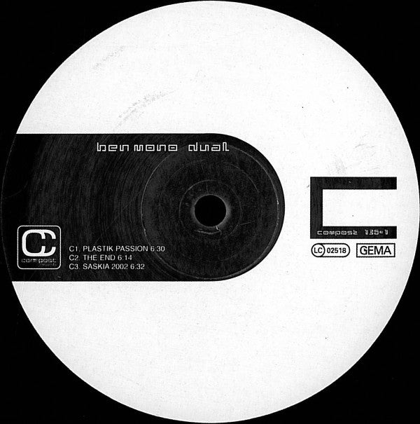 Ben Mono : Dual (2xLP)