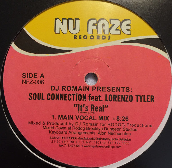 DJ Romain Feat. Lorenzo Tyler : Soul Connection (12")