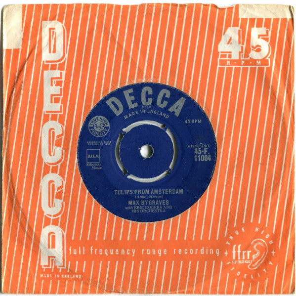 Max Bygraves : You Need Hands / Tulips From Amsterdam (7", Single, RP)