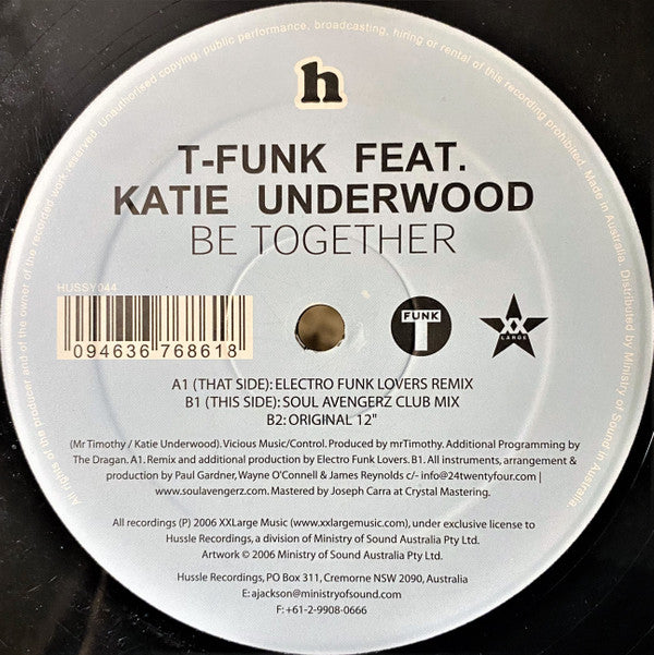 T-Funk (3) Feat. Katie Underwood : Be Together (12")
