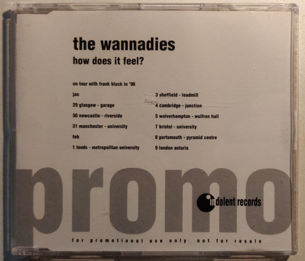 The Wannadies : How Does It Feel? (CD, Single, Promo)