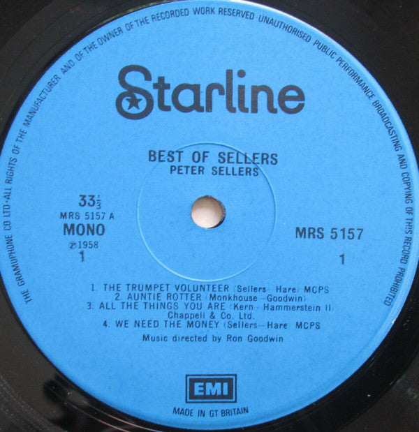 Peter Sellers : The Best Of Sellers (LP, Comp, Mono, RE)