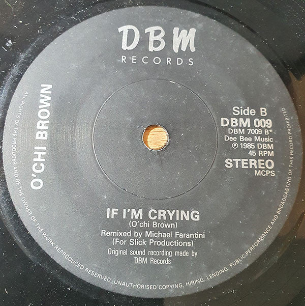 O'Chi Brown : Why Can't We Be Friends (7")