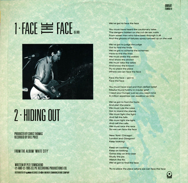 Pete Townshend : Face The Face (12")