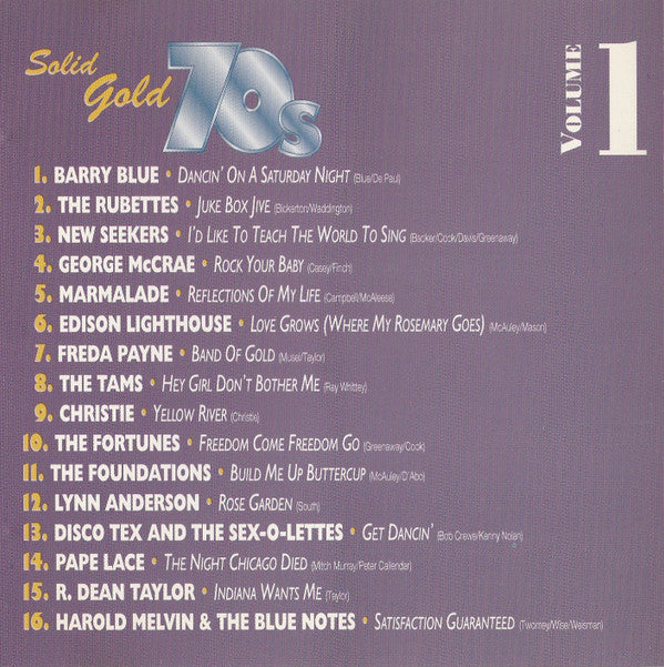 Various : Solid Gold 70s Volume 1 (CD, Comp)