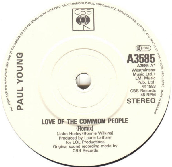 Paul Young : Love Of The Common People (2x7", Single)