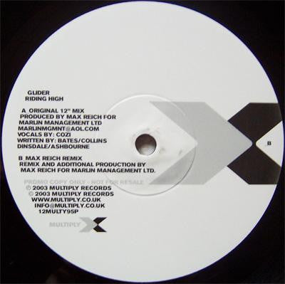 Glider : Riding High (12", Promo)