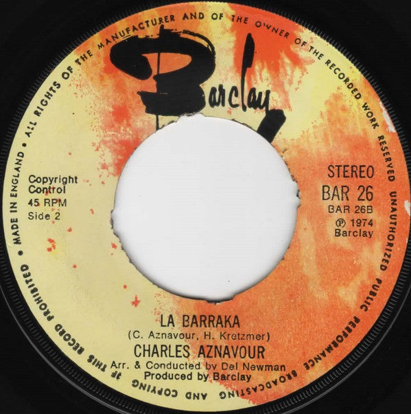 Charles Aznavour : She (7", Single, RP)