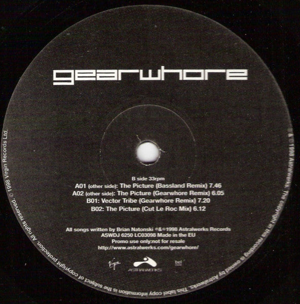 Gearwhore : The Picture (12", Promo)
