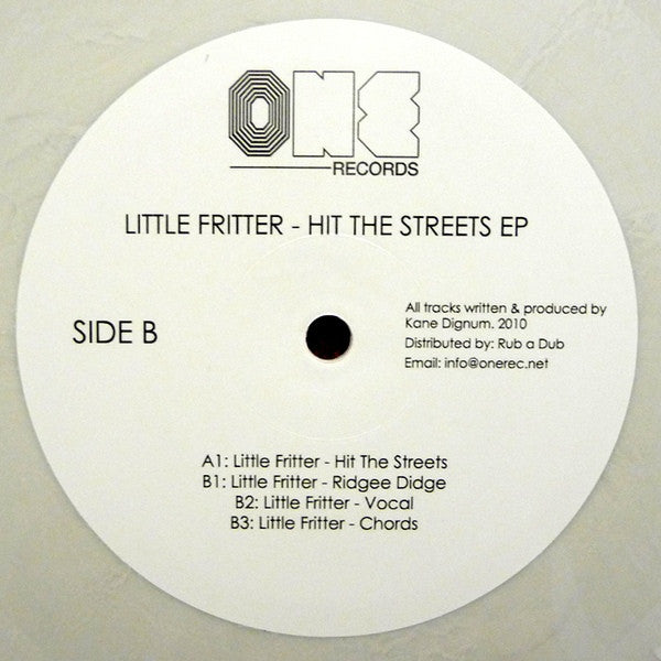 Little Fritter : Hit The Streets EP (12", EP, Whi)