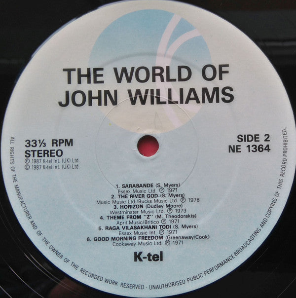John Williams (7) : The World Of John Williams (LP, Comp)