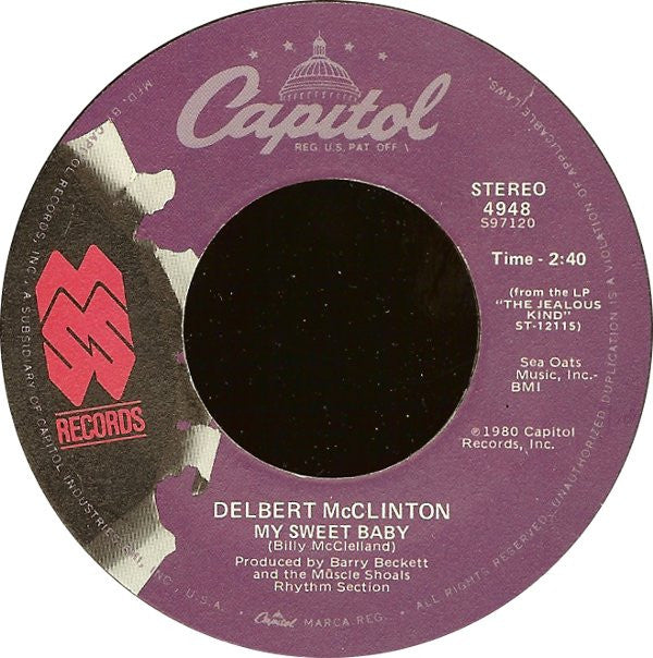 Delbert McClinton : Giving It Up For Your Love (7", Jac)
