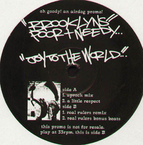 Brooklyn's Poor And Needy : Joy To The World (12", Promo)