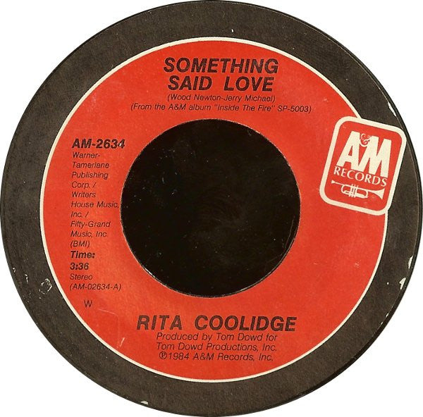 Rita Coolidge : Something Said Love / Survivor (7")