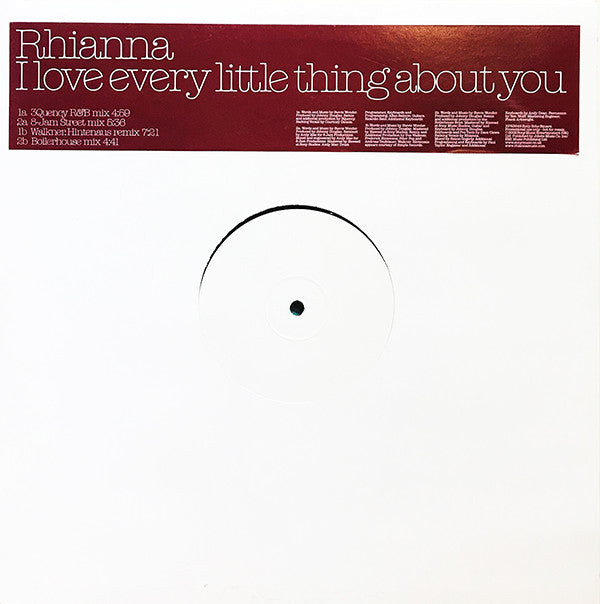 Rhianna : I Love Every Little Thing About You (12", Promo, W/Lbl)