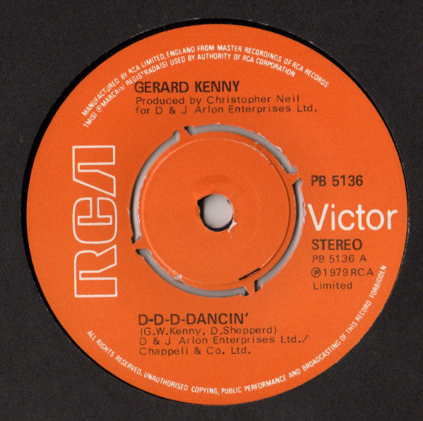Gerard Kenny : D-D-D-Dancin' (7")