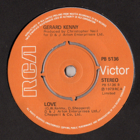 Gerard Kenny : D-D-D-Dancin' (7")