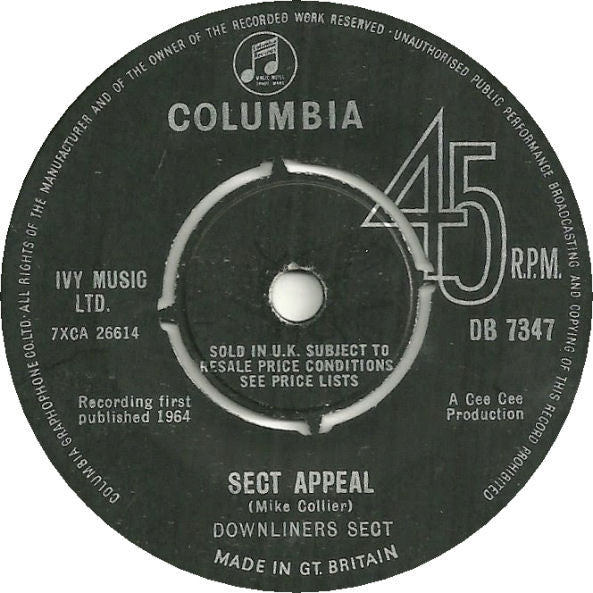 Downliners Sect : Little Egypt (7", Single)