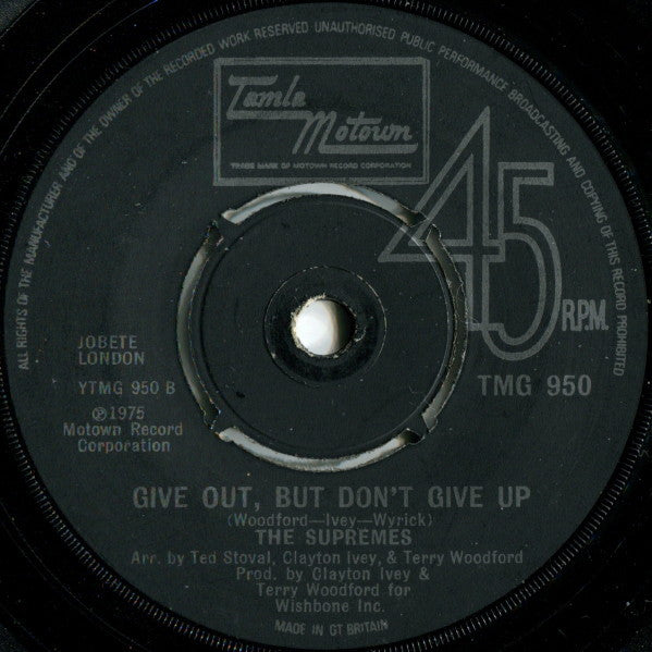 The Supremes : He's My Man (7", Single)