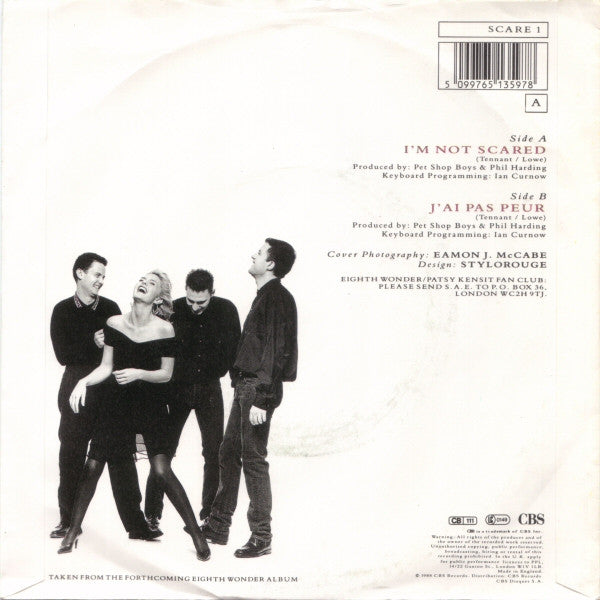 Eighth Wonder : I'm Not Scared (7", Single)