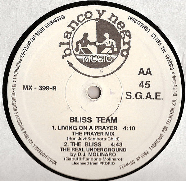 Bliss Team : People Have The Power (Remix) (12")