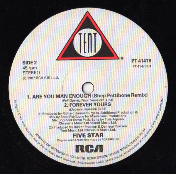 Five Star : Whenever You're Ready (The New York Mix) (12")