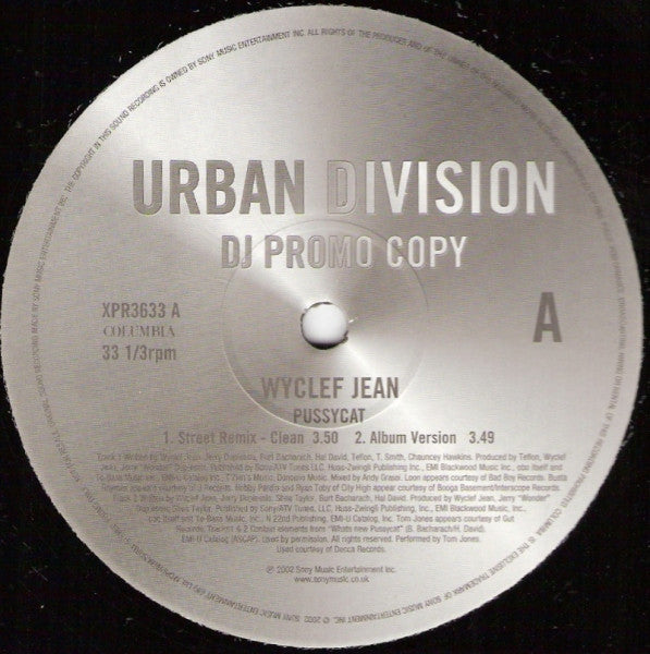 Wyclef Jean : Pussycat (12", Promo)