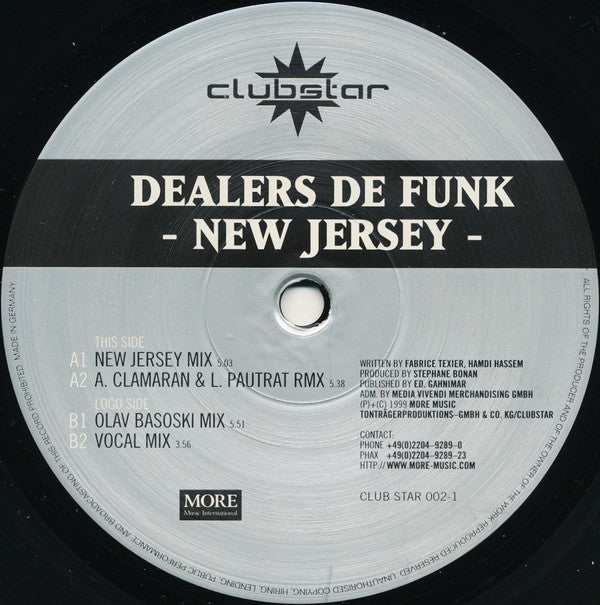 Dealers De Funk : New Jersey (12")