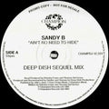 Sandy B : Ain't No Need To Hide (3x12", Promo)
