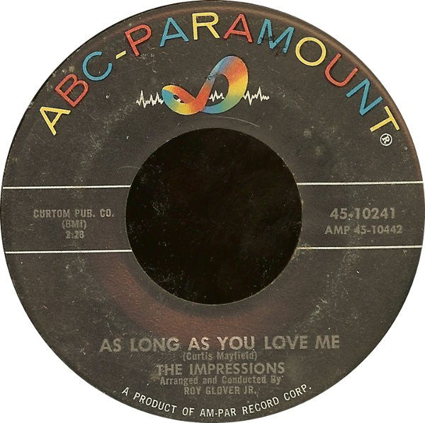 The Impressions : Gypsy Woman / As Long As You Love Me (7")