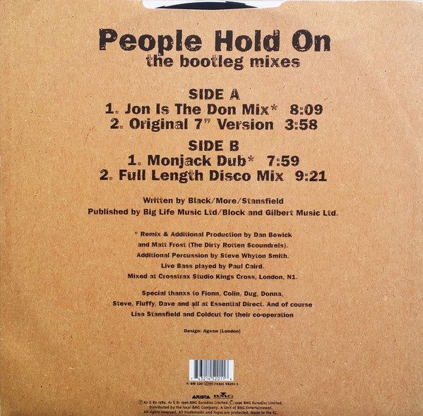 Lisa Stansfield Vs Dirty Rotten Scoundrels : People Hold On (The Bootleg Mixes) (12")