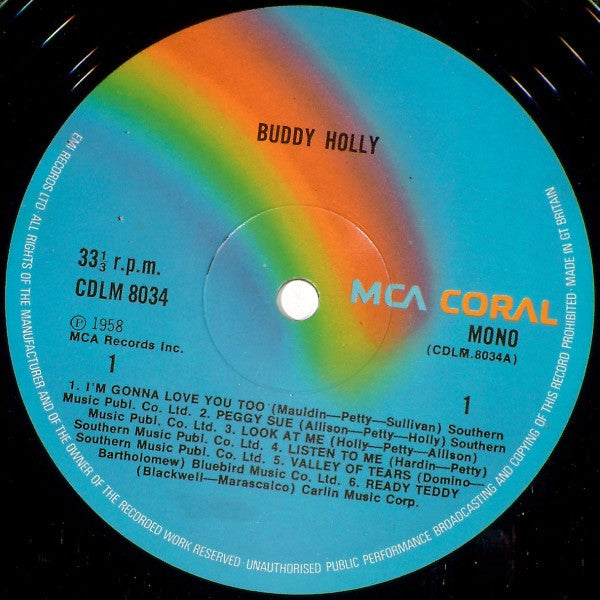 Buddy Holly : Buddy Holly (LP, Album, Mono, RE, Tex)