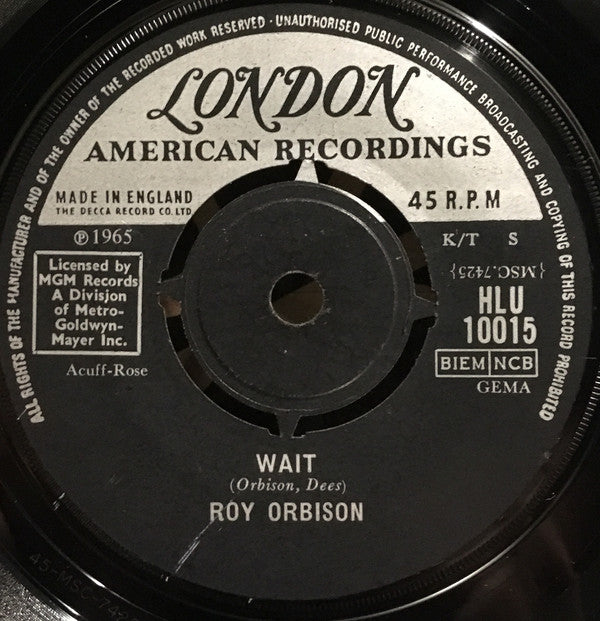 Roy Orbison : Breakin' Up Is Breakin' My Heart (7")