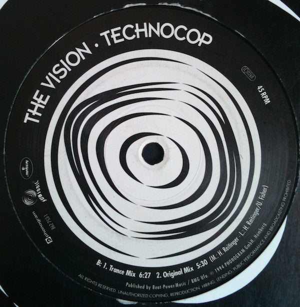 Techno Cop : The Vision (12")