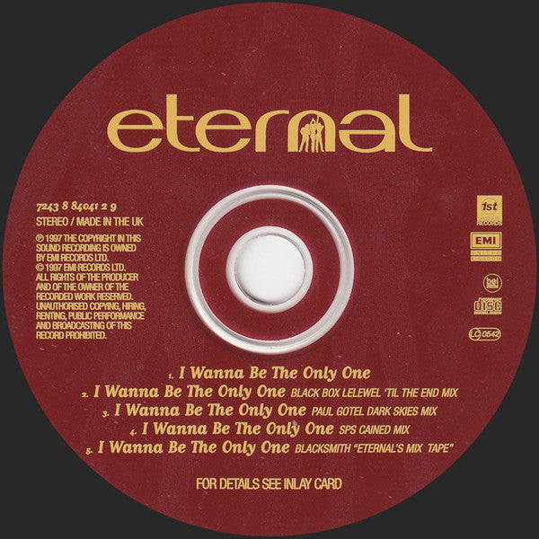 Eternal (2) Featuring BeBe Winans : I Wanna Be The Only One (The Mixes) (CD, Single)