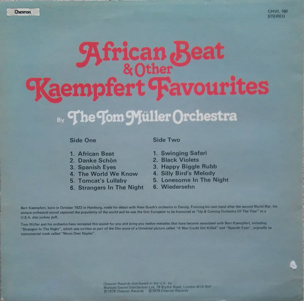 The Tom Müller Orchestra : African Beat & Other Kaempfert Favourites (LP)
