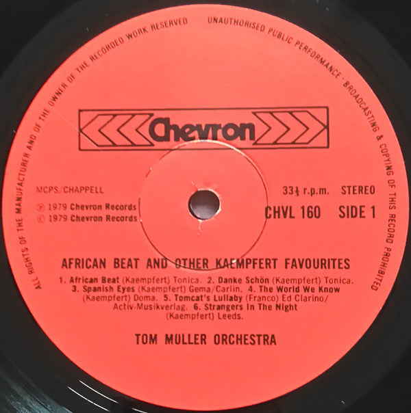 The Tom Müller Orchestra : African Beat & Other Kaempfert Favourites (LP)