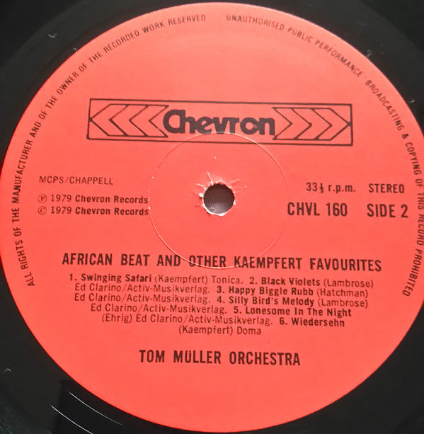 The Tom Müller Orchestra : African Beat & Other Kaempfert Favourites (LP)