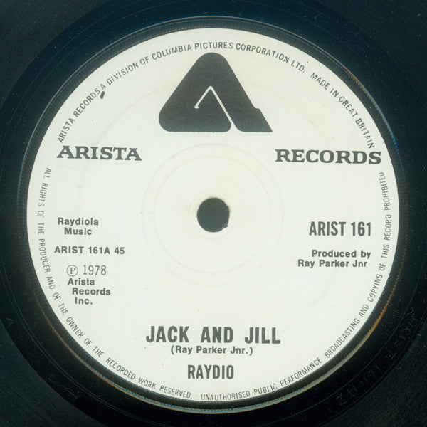 Raydio : Jack And Jill  (7", Single)