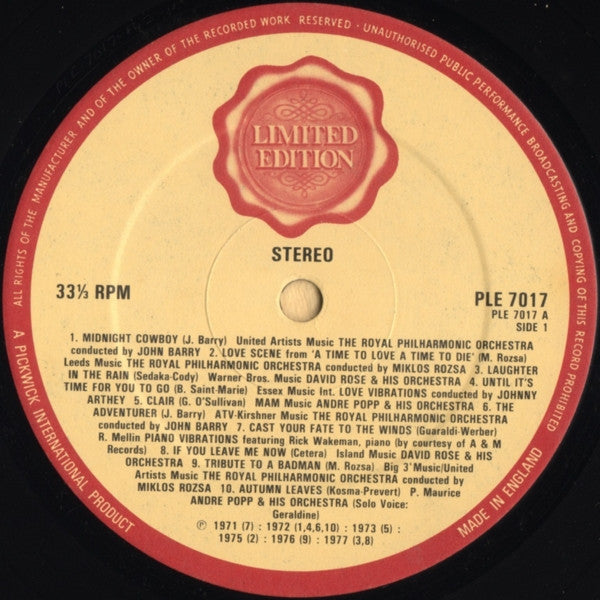 Various : Beautiful Music 20 Popular Favourites (LP, Comp, Ltd)