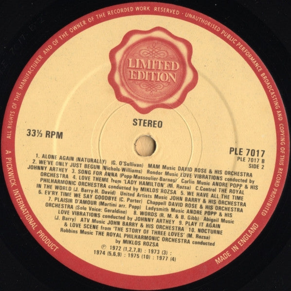 Various : Beautiful Music 20 Popular Favourites (LP, Comp, Ltd)