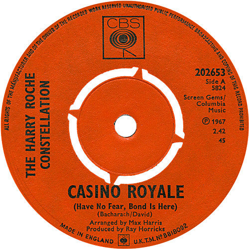 The Harry Roche Constellation : Casino Royale (7", Single, 4 P)
