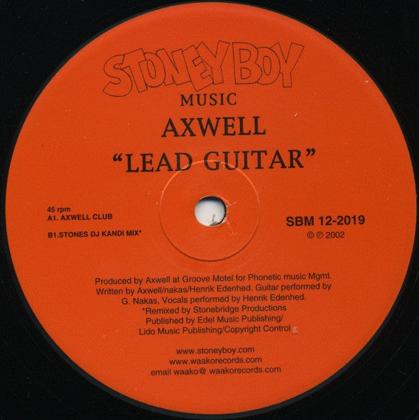 Axwell : Lead Guitar (12")